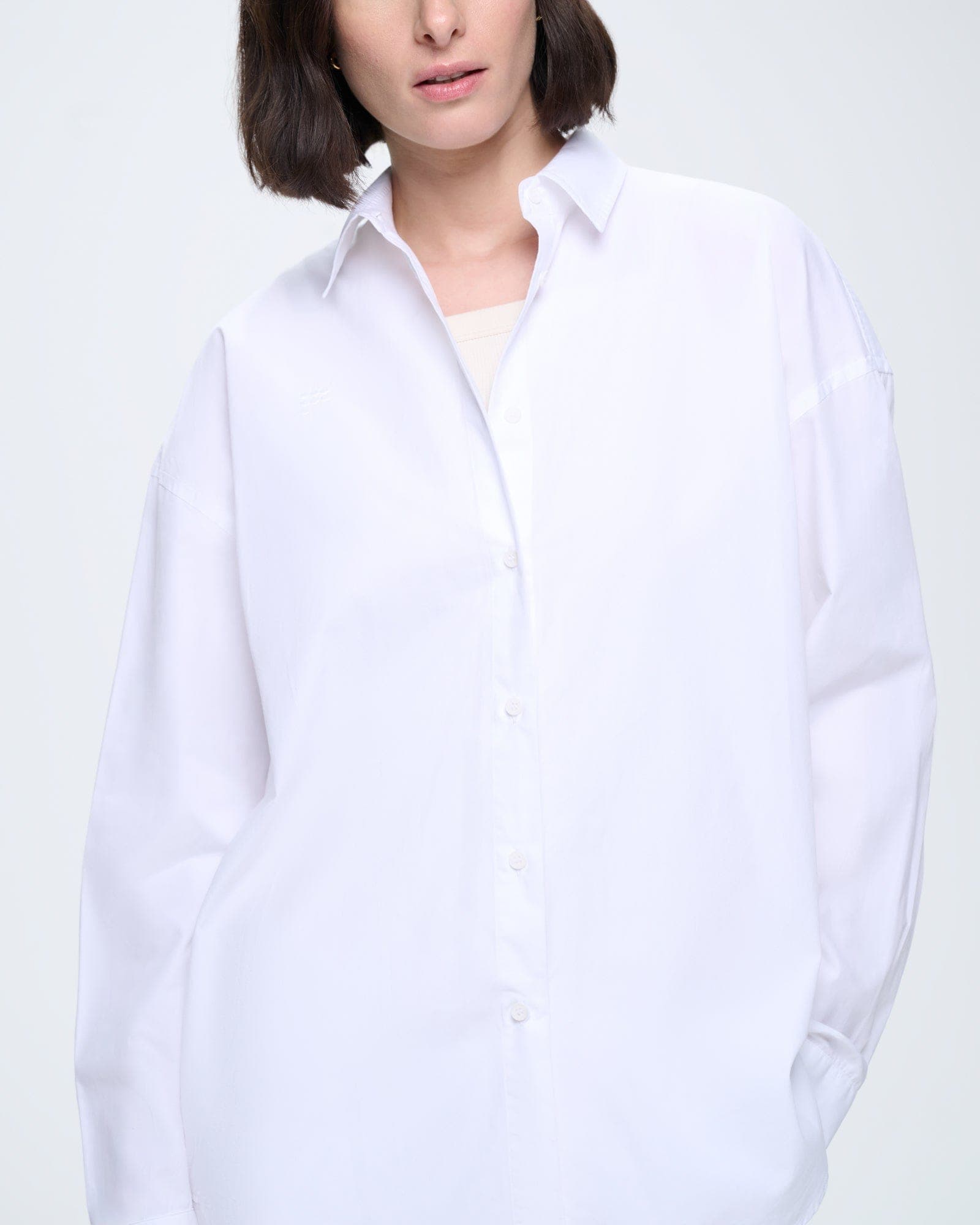 Womens Cotton Poplin Overshirt