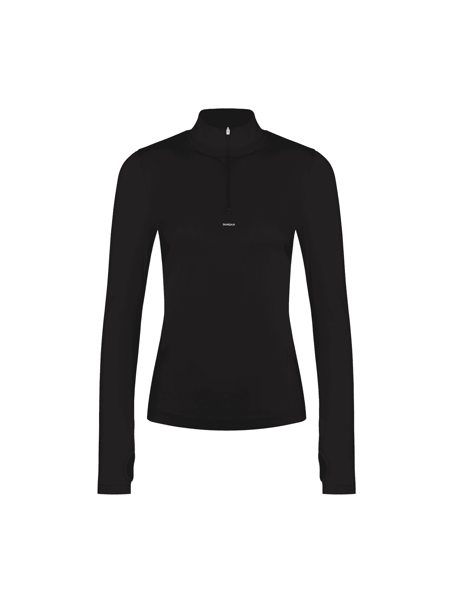Womens 99% Bio-Based Zipped Long Sleeve Top