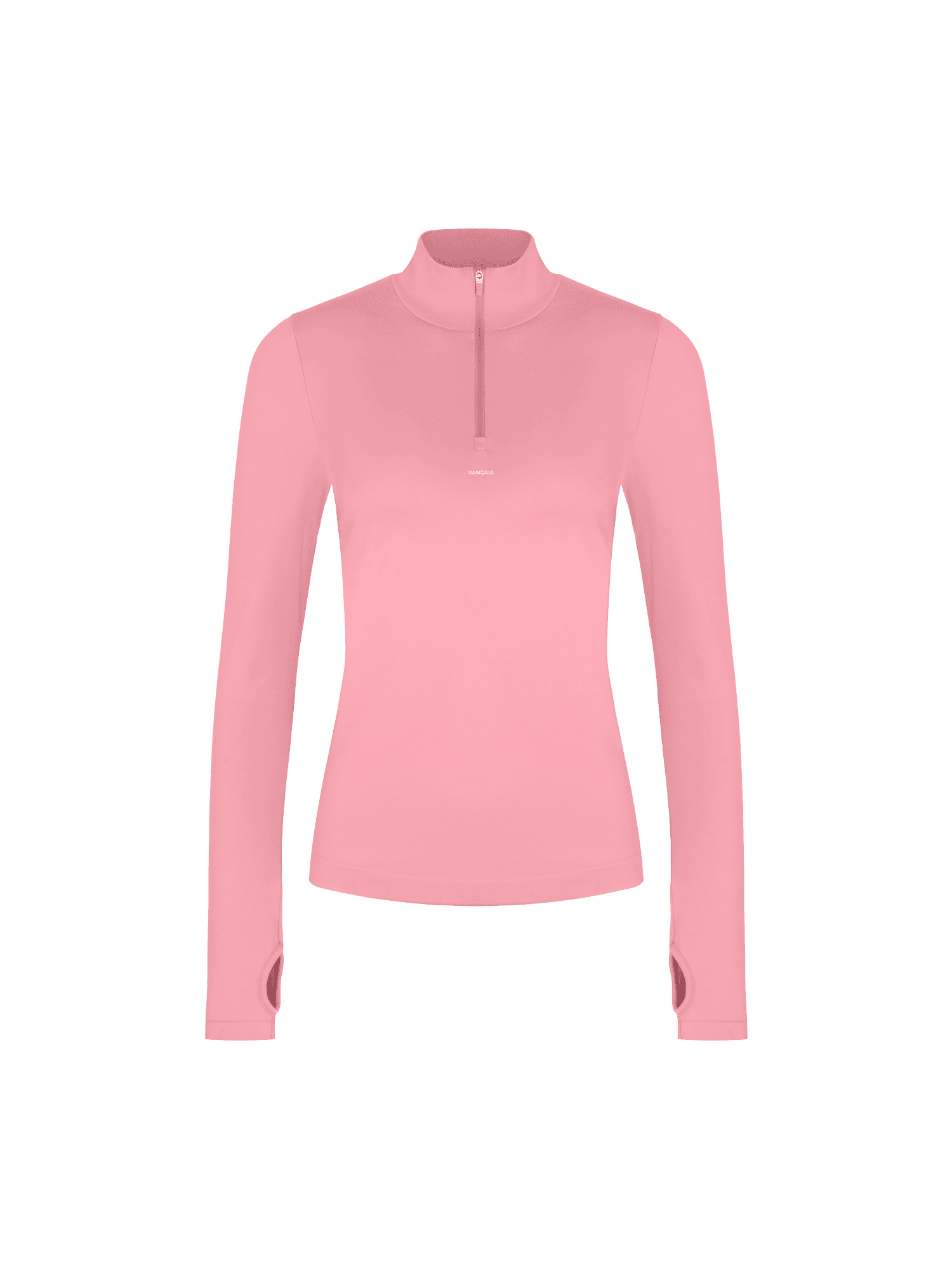 Womens 99% Bio-Based Zipped Long Sleeve Top