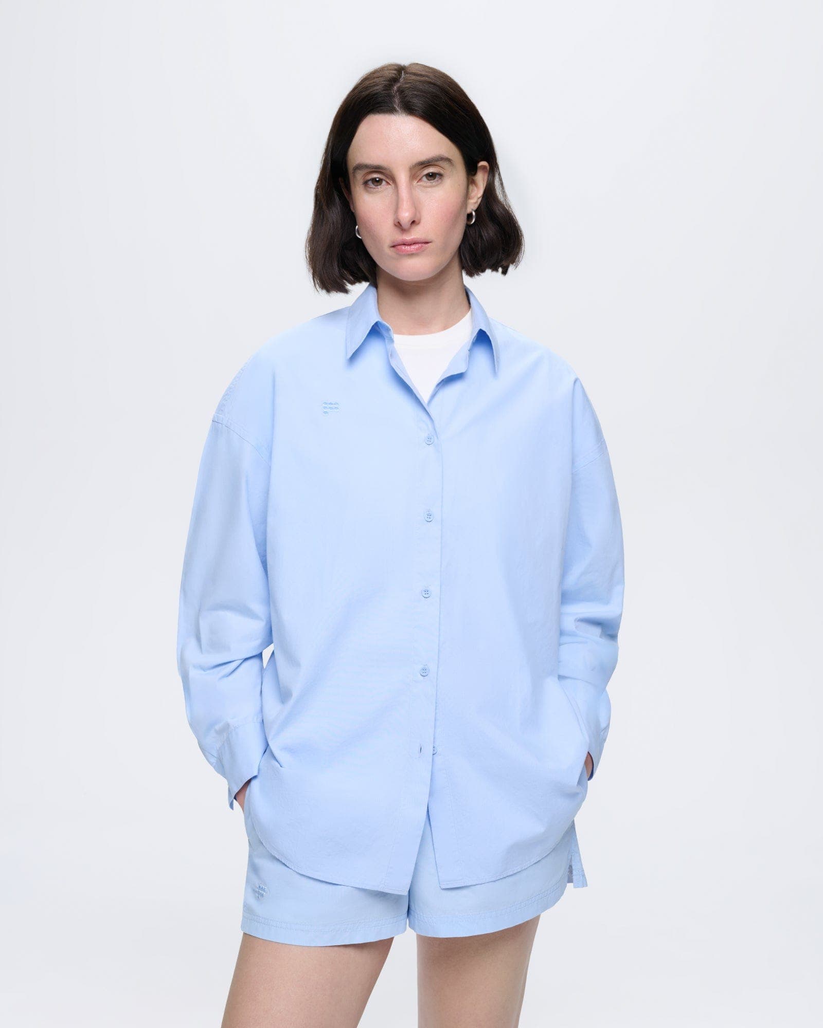 Womens Cotton Poplin Overshirt