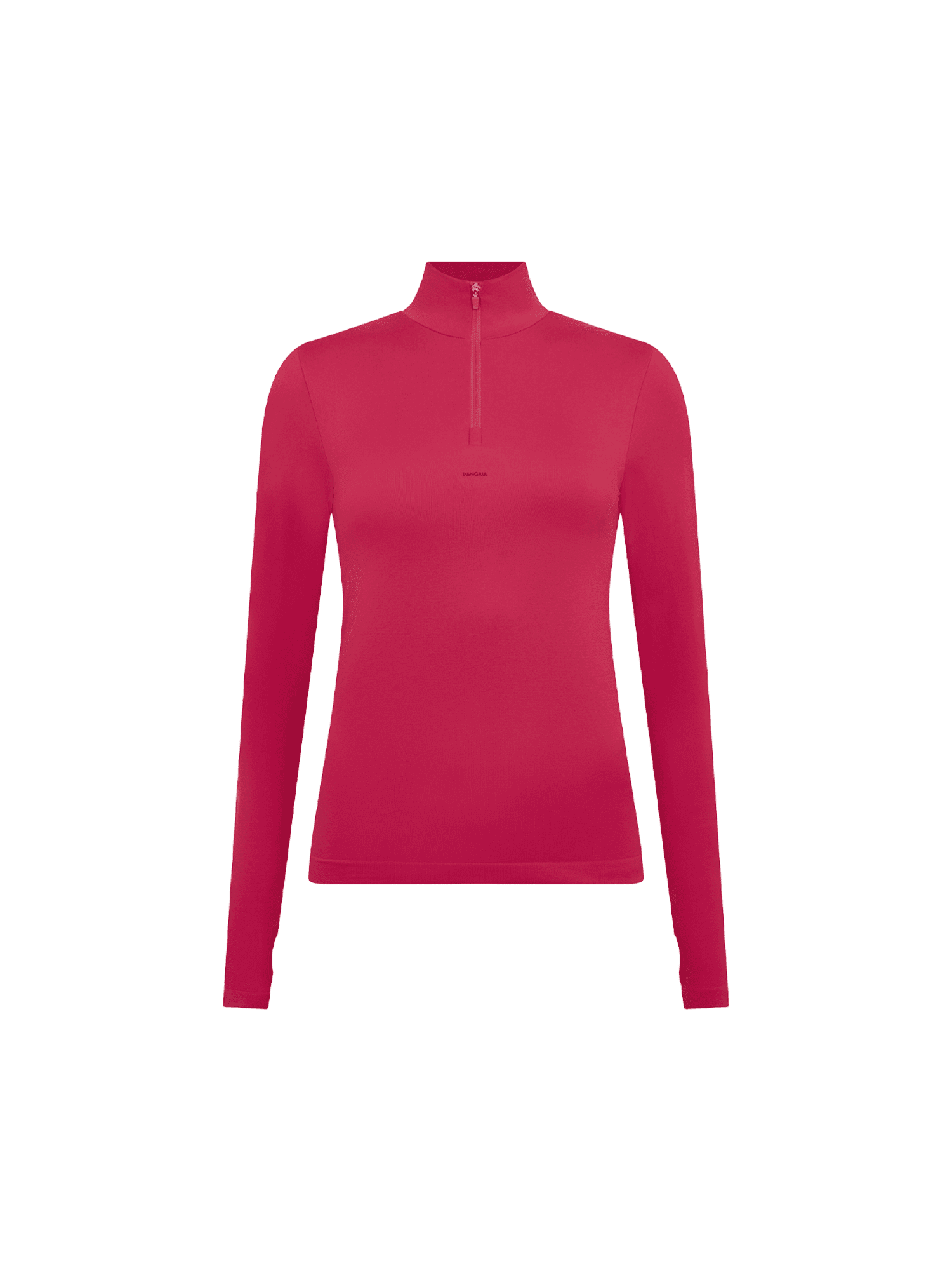 Womens 99% Bio-Based Zipped Long Sleeve Top