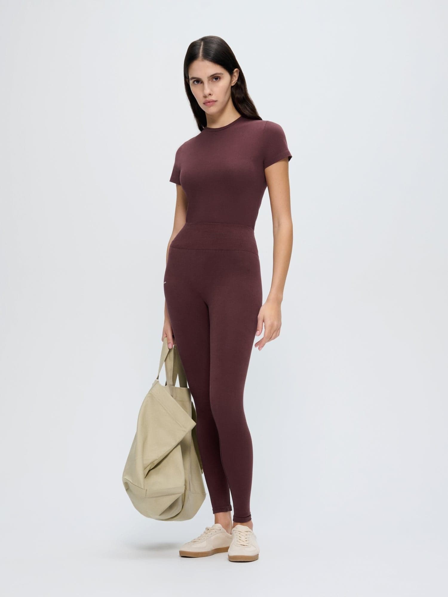 Womens Cotton-Stretch Leggings